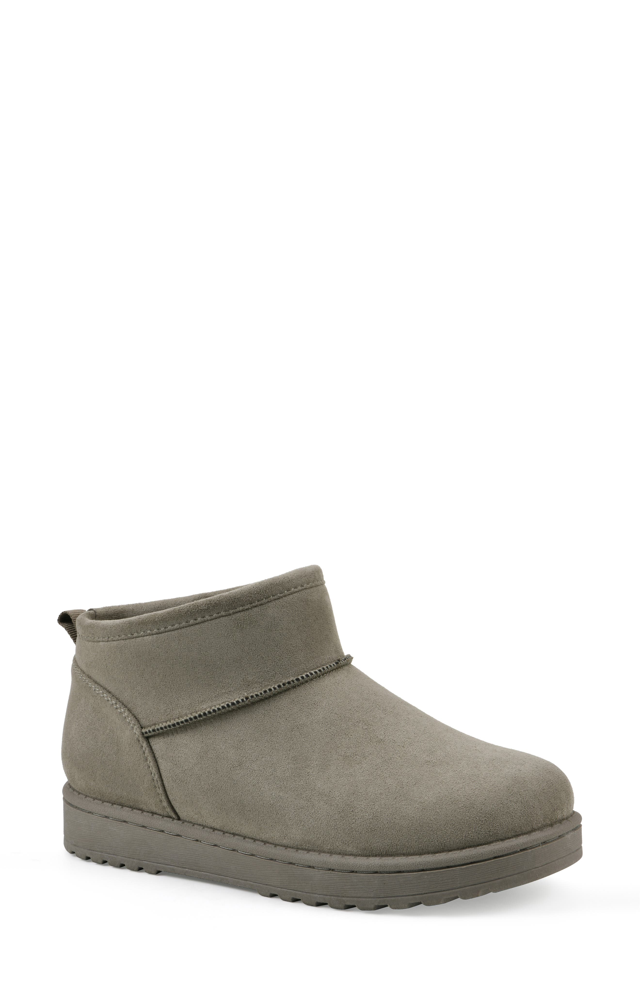 Inspa Faux Fur Bootie, Main, color, NEW MOSS