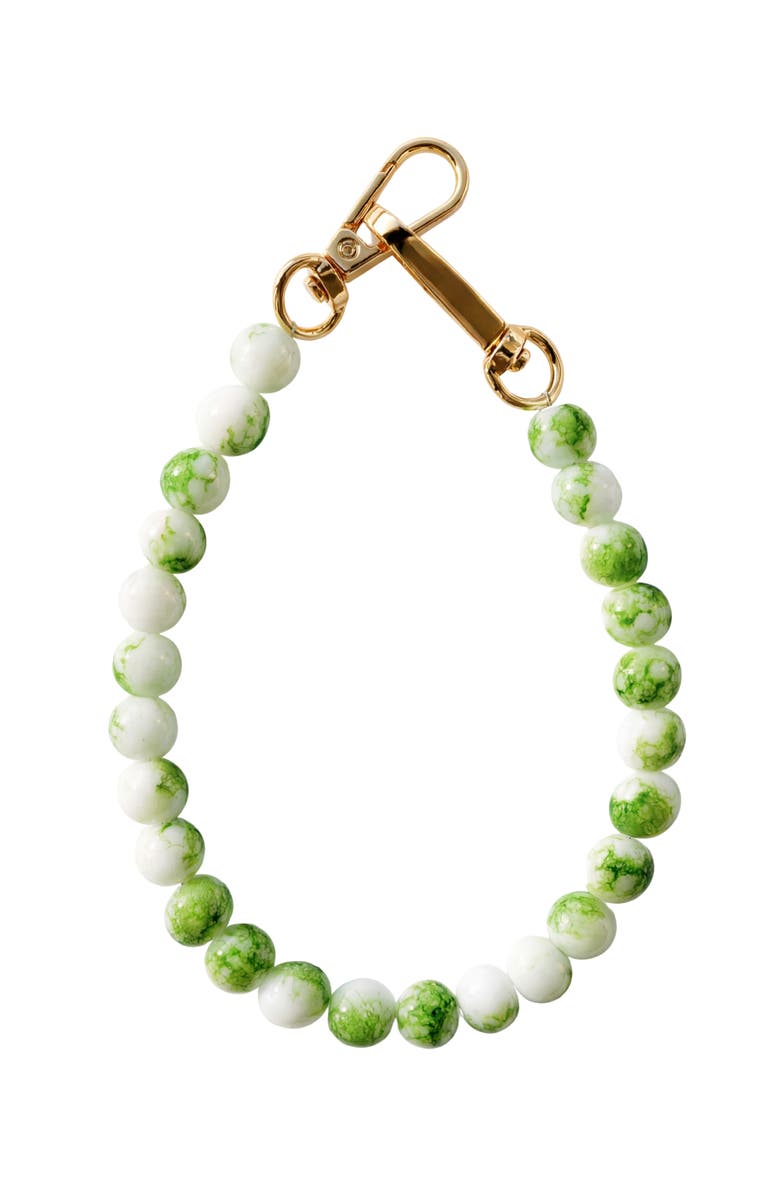 seree Beaded Bag Charm, Main, color, Green