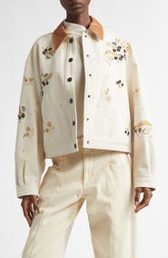 Isabel Marant Lavine Embellished Denim Jacket