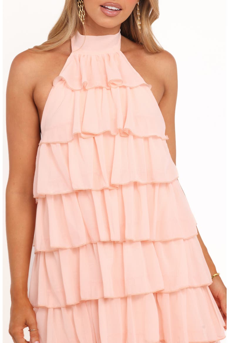 Zoella Ruffle Tiered Maxi Dress, Alternate, color, PINK