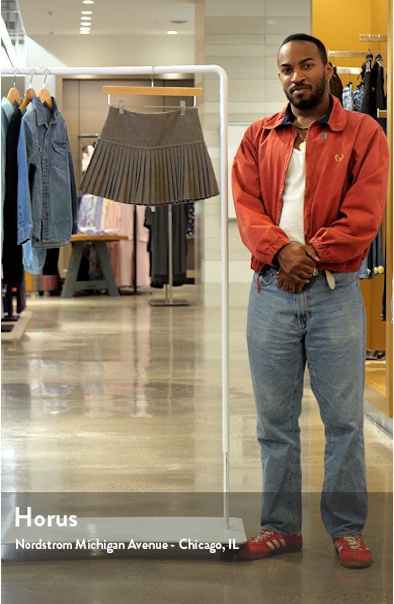 Kids' Houndstooth Pleated Skirt, sales video thumbnail