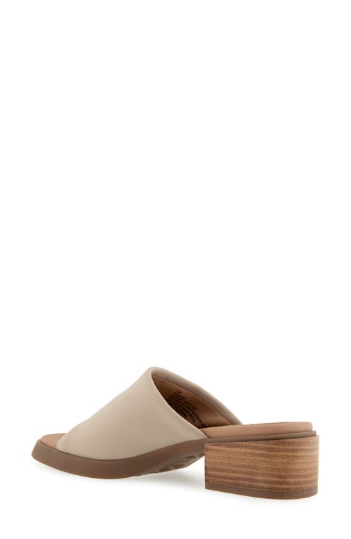 Aerosoles Denise Platform Sandal In Stone Stretch Fabric