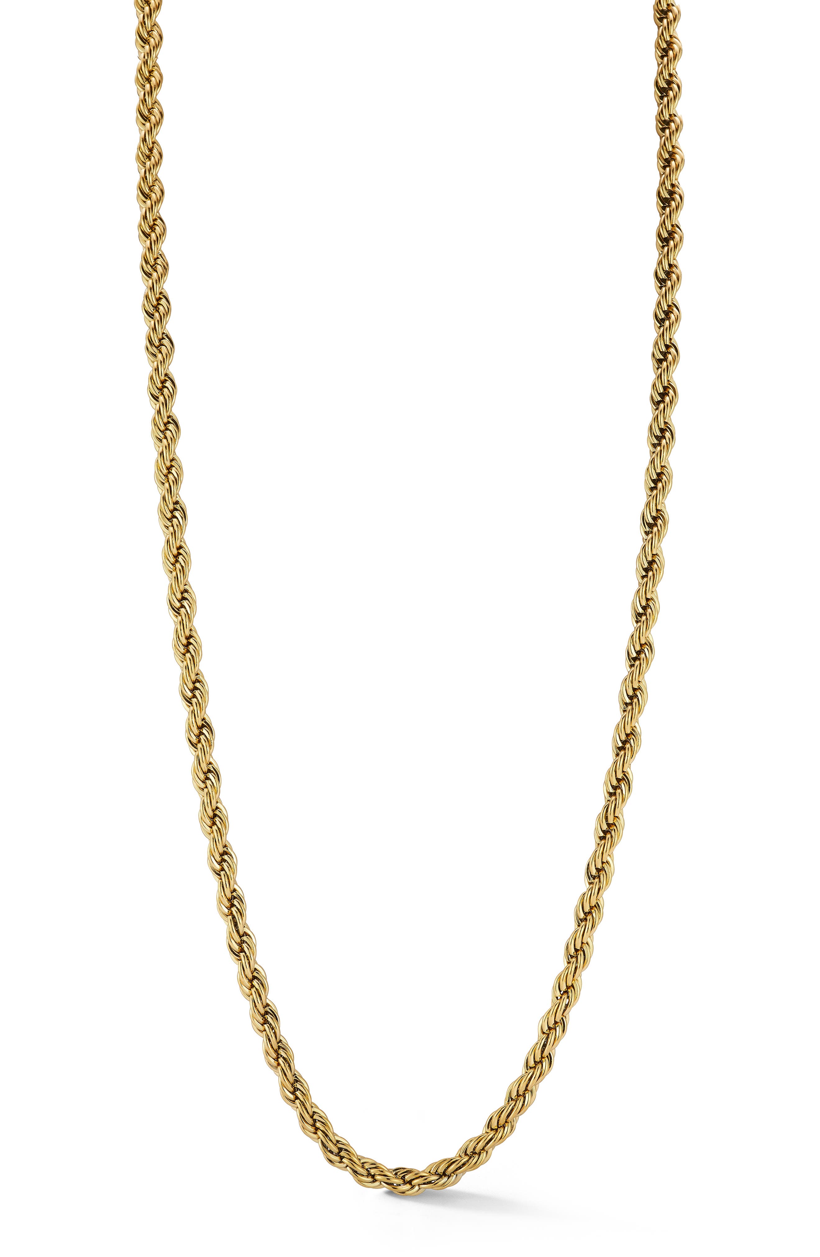 Yield of Men Men's 6mm Rope Chain Necklace