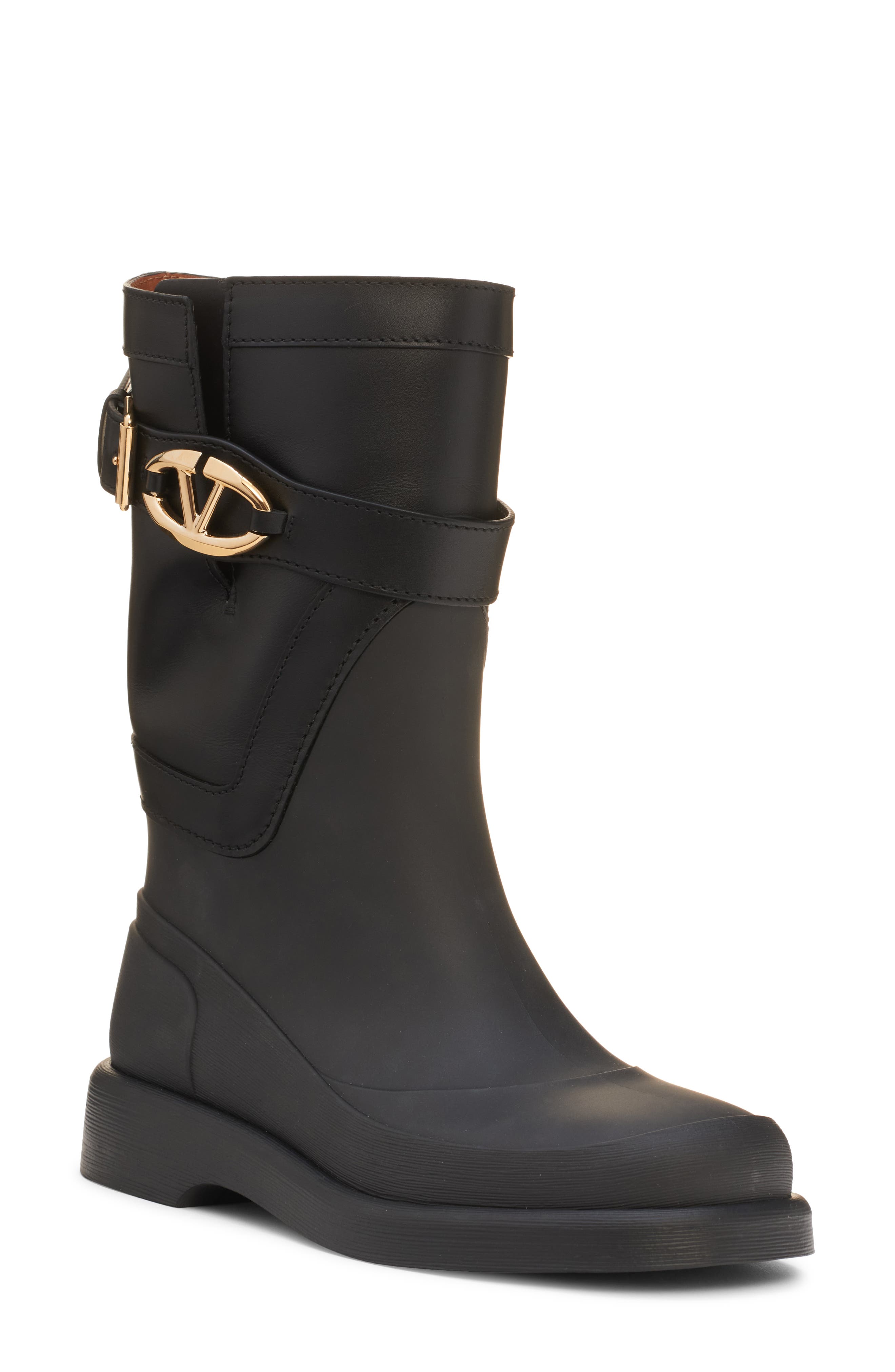 Valentino Garavani VLOGO Bold Waterproof Rain Boot, Main, color, 