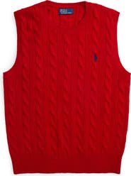 Polo Ralph Lauren Wool & Cashmere Cable Knit Sweater Vest