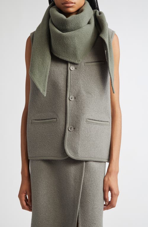 Rier Losange Wool Scarf In Green