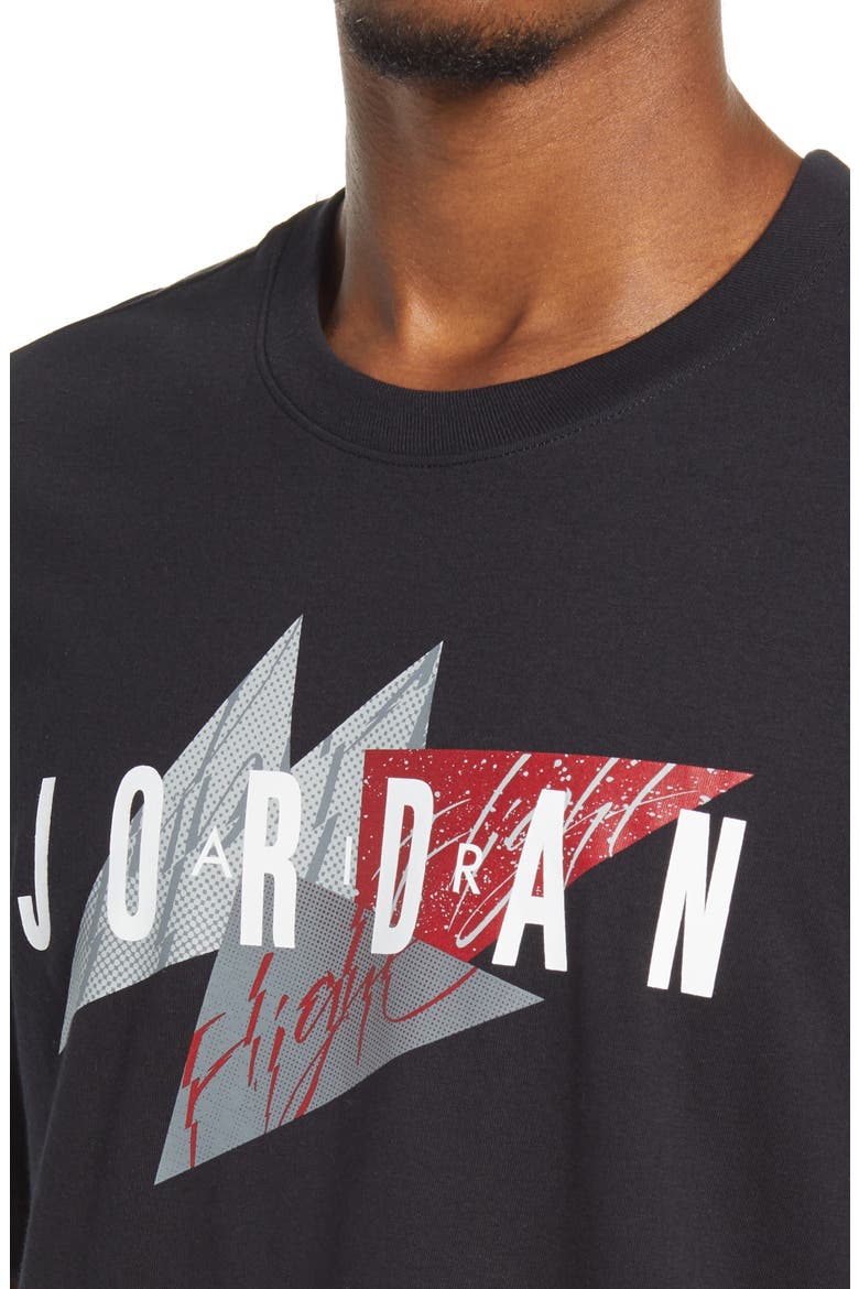 Jumpman Air Graphic Tee, Alternate, color, BLACK