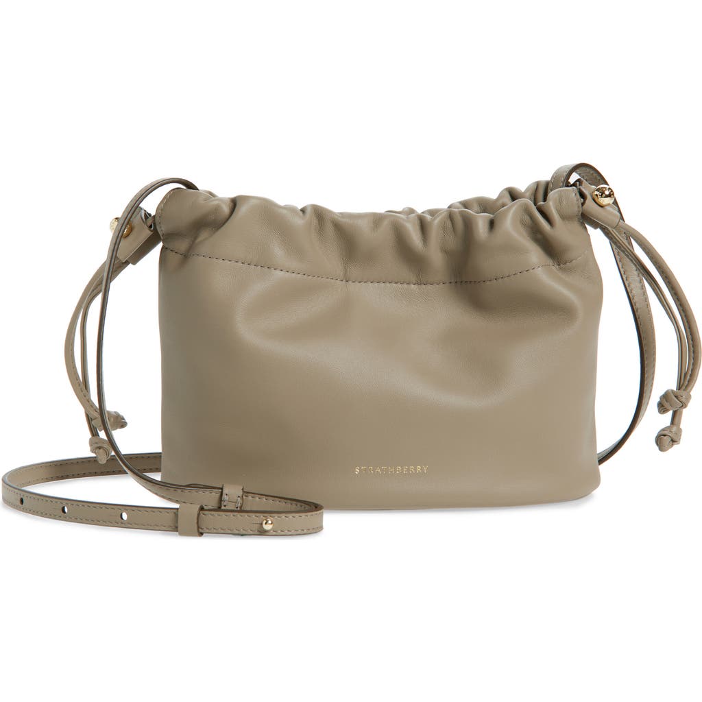 Strathberry Drawstring Leather Crossbody Bag