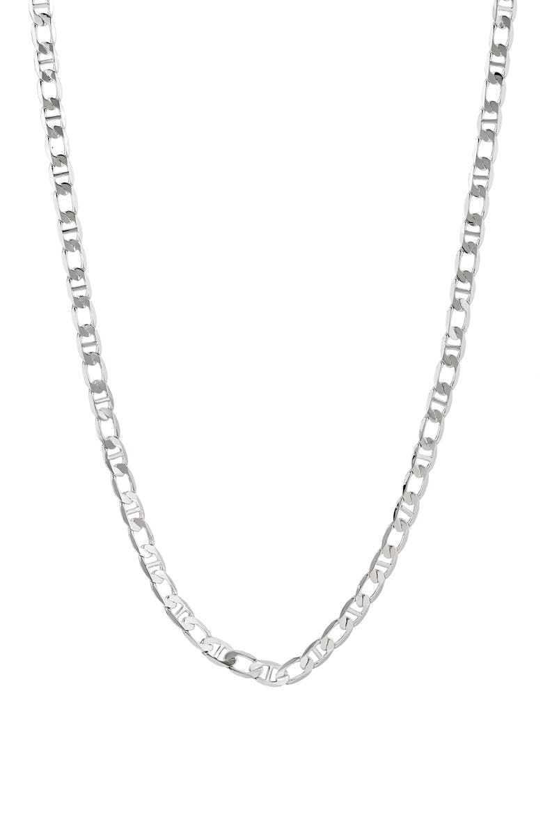 Men's Mariner Figaro Necklace & Bracelet Set, Alternate, color, SILVER