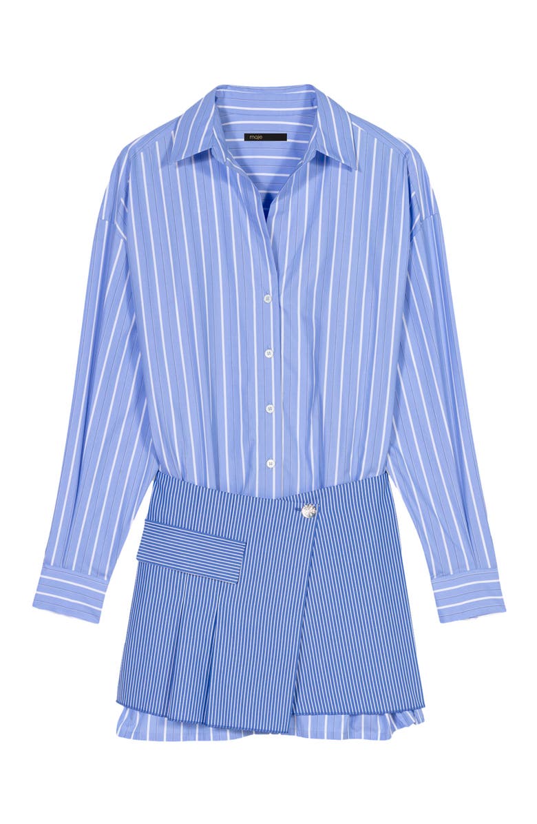 maje 2-in-1 striped dress, Alternate, color, 