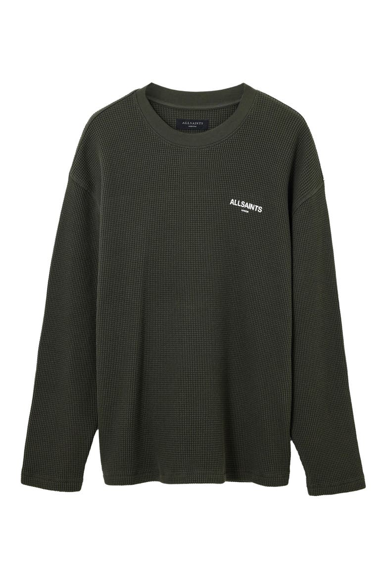 Sect Waffle Knit Sweatshirt, Alternate, color, DUFFEL GREEN