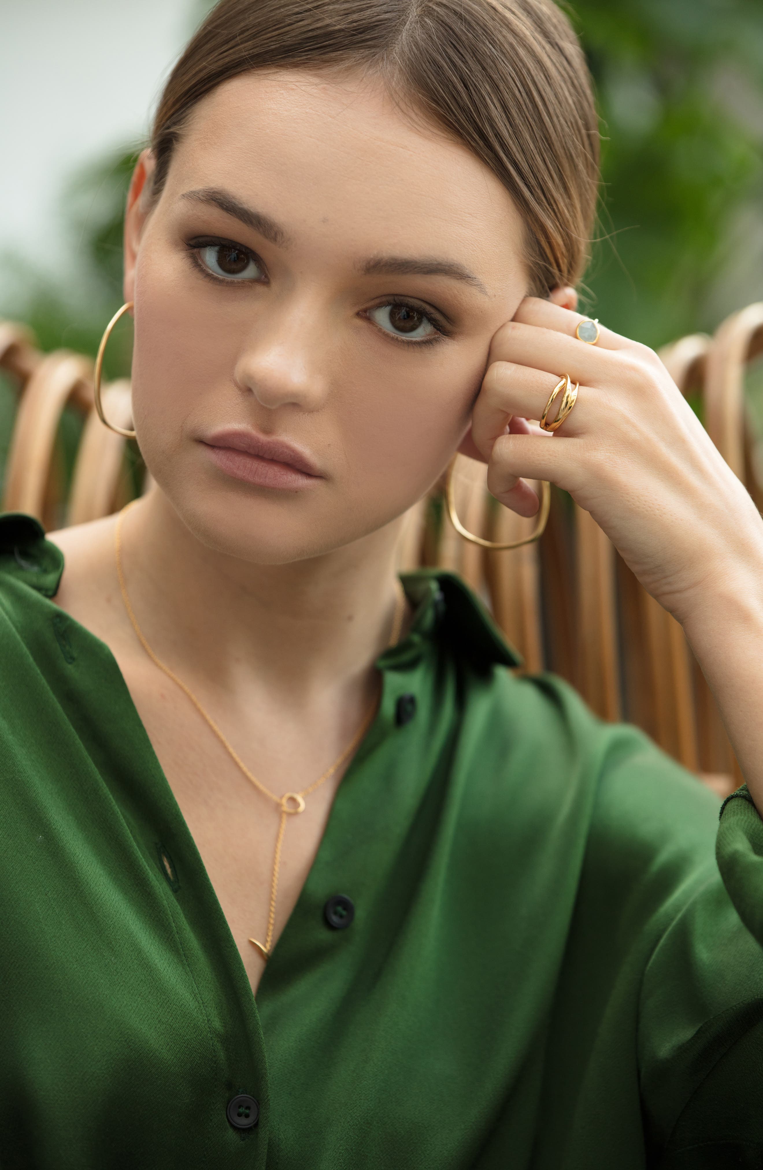 Женские аксессуары Monica Vinader Nura Crossover Ring — фото 5
