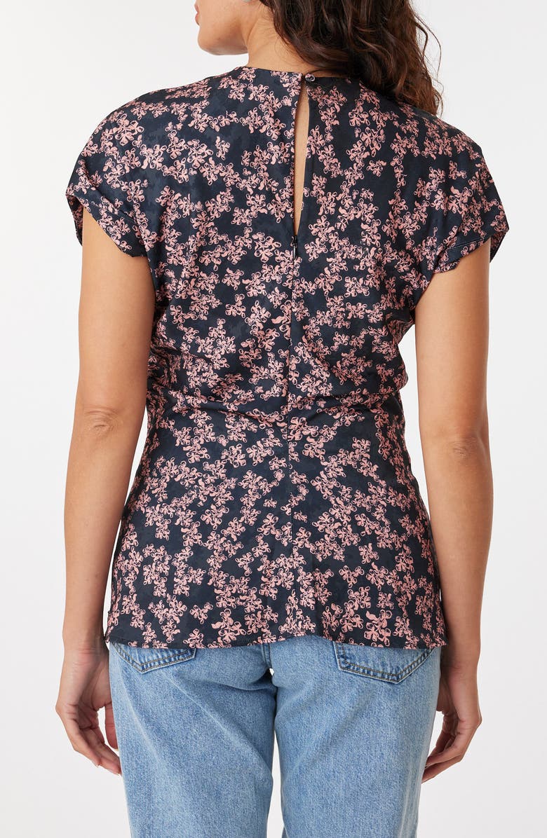 Scotch & Soda Floral Satin Jacquard Top, Alternate, color, 