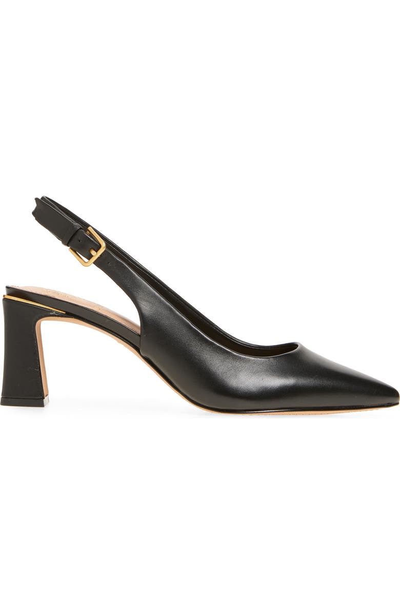 Vince Camuto Hamden Pointed Toe Slingback Pump, Alternate, color, Black Deluxe Nappa Le