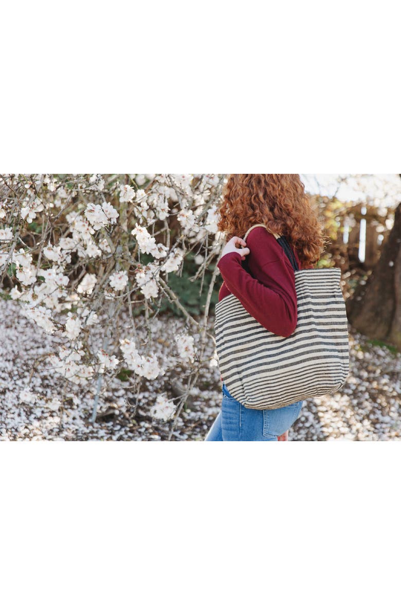 Will & Atlas Paloma Stripe Shopper Bag, Alternate, color, Black