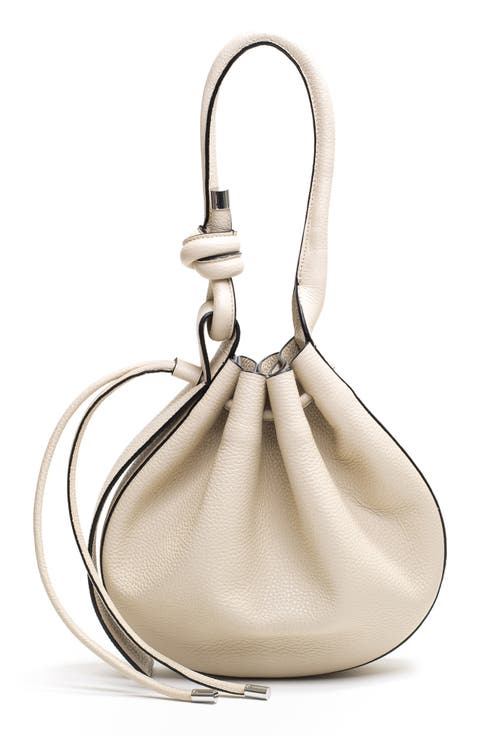 Medium Ina Pebble Leather Shoulder Bag