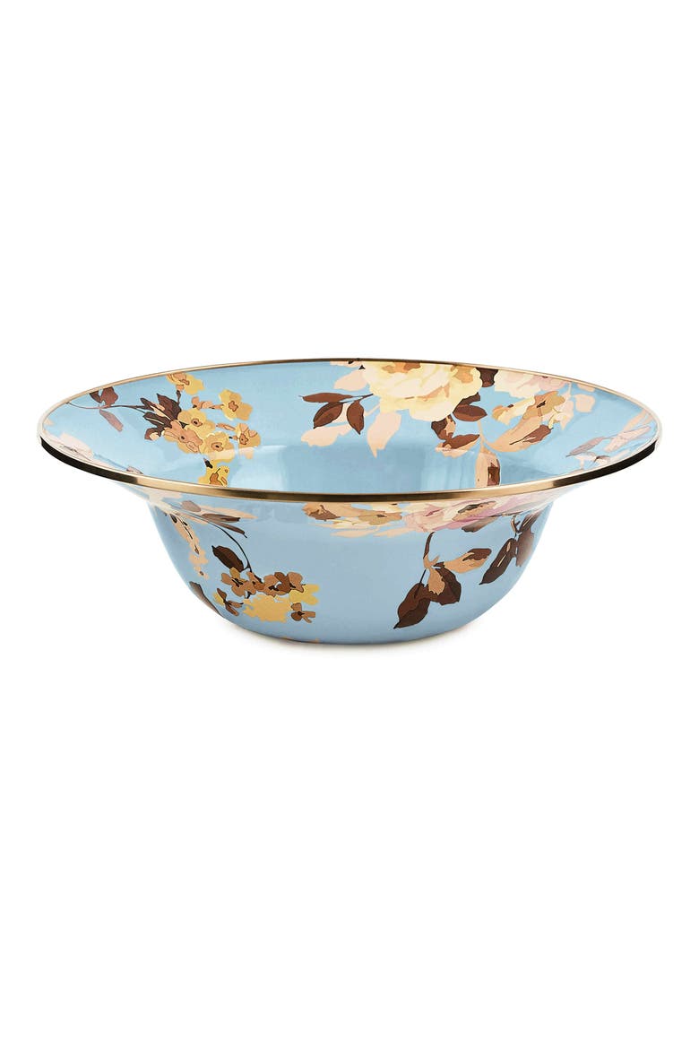 Wild Rose Slate Serving Bowl, Main, color, BLUE
