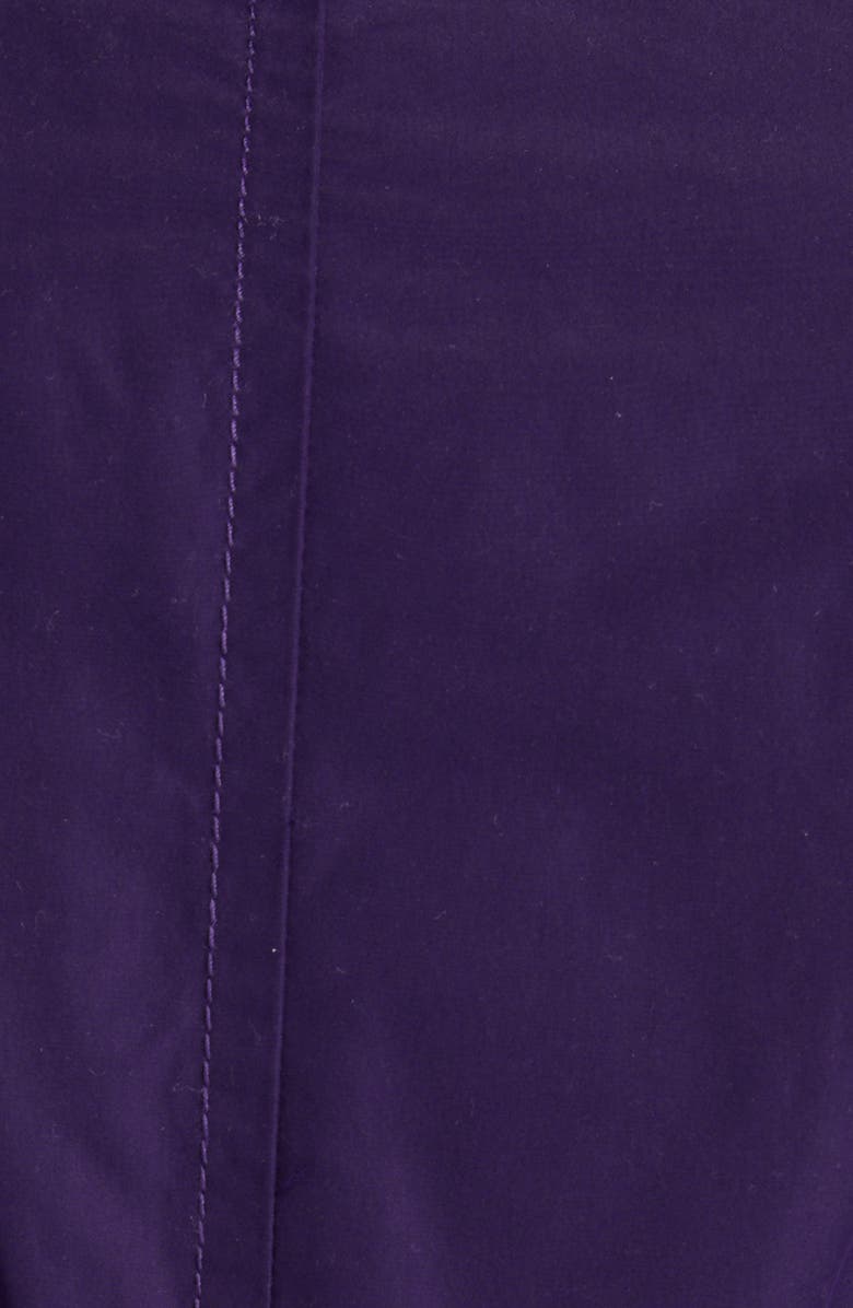 Acne Studios Ruched Satin Trench Coat, Alternate, color,