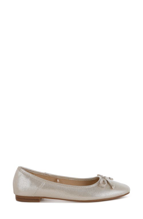 Rag & Co Asghin Metallic Ballet Flat In Gold