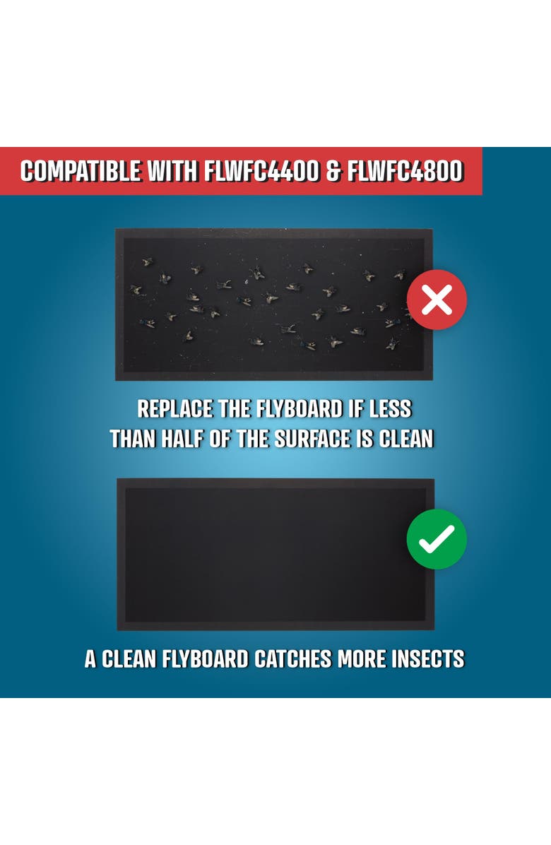Flowtron Replacement Adhesive Fly Sticky Board (Pack of 12) for FC-4400 and FC-4800, Alternate, color,