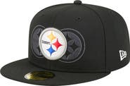 New Era Men's New Era Black Pittsburgh Steelers Tri-Hit 59FIFTY Fitted Hat