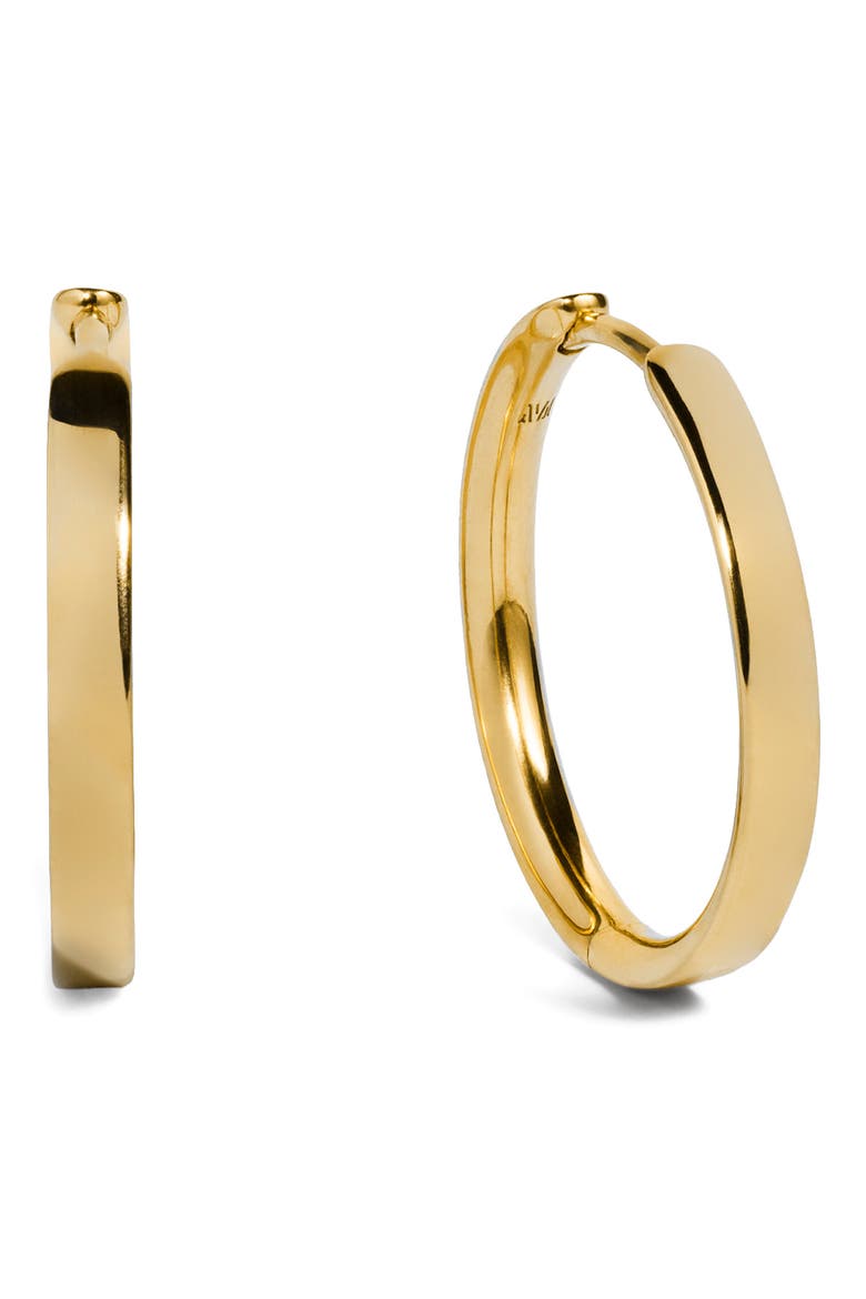 Essential Small Hoop Earrings, Main, color, 18K GOLD VERMEIL
