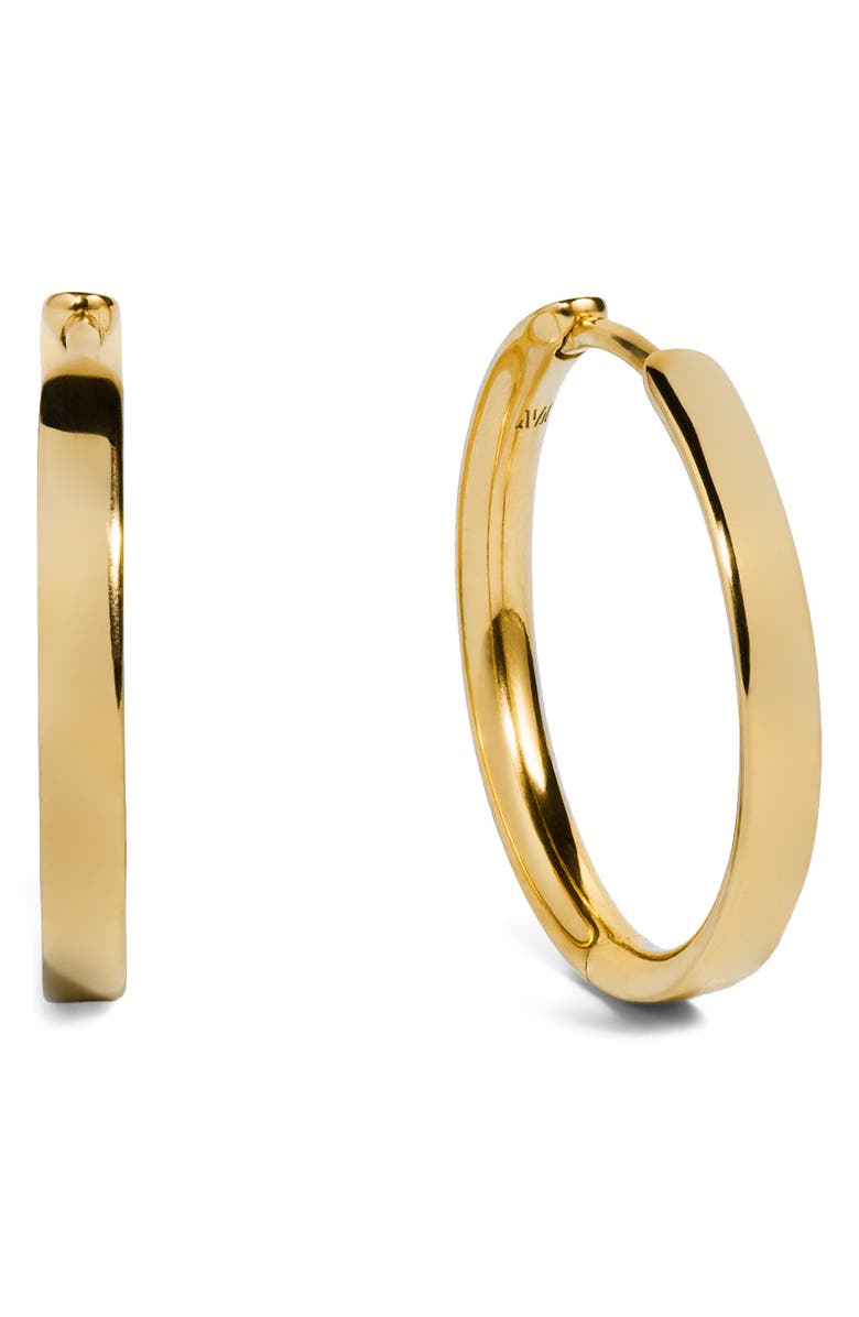Monica Vinader Essential Small Hoop Earrings, Main, color, 18K Gold Vermeil