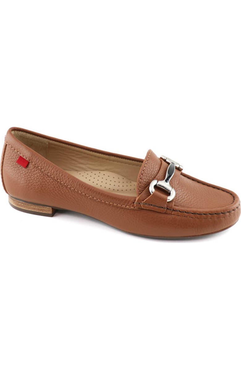 Marc Joseph New York Grand Street Leather Buckle Loafer, Main, color, Cognac Grainy