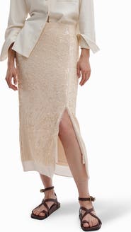rag & bone Kali Sequin Midi Skirt