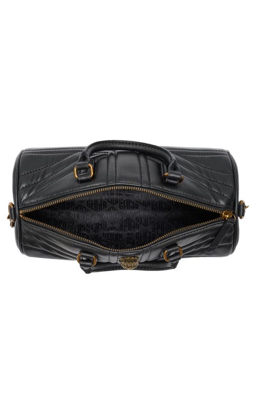 Kurt Geiger London Kensington Leather Uj Barrel Bag In Black
