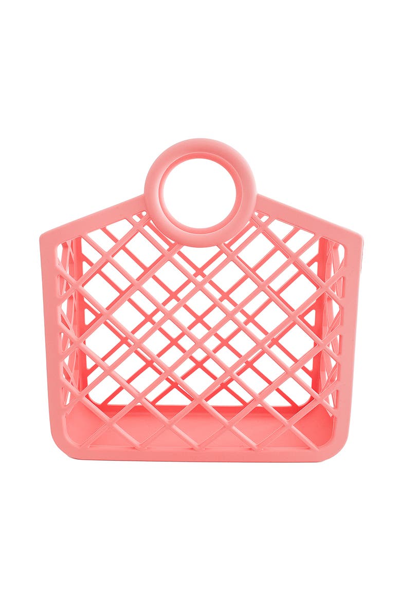 Kids Silicone Beach Tote, Main, color, Pink