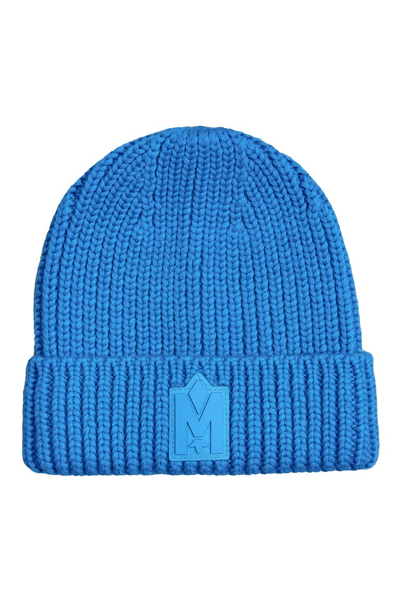 Kids' Jude Cuff Recycled Wool Blend Rib Beanie, Main, color, SAPPHIRE