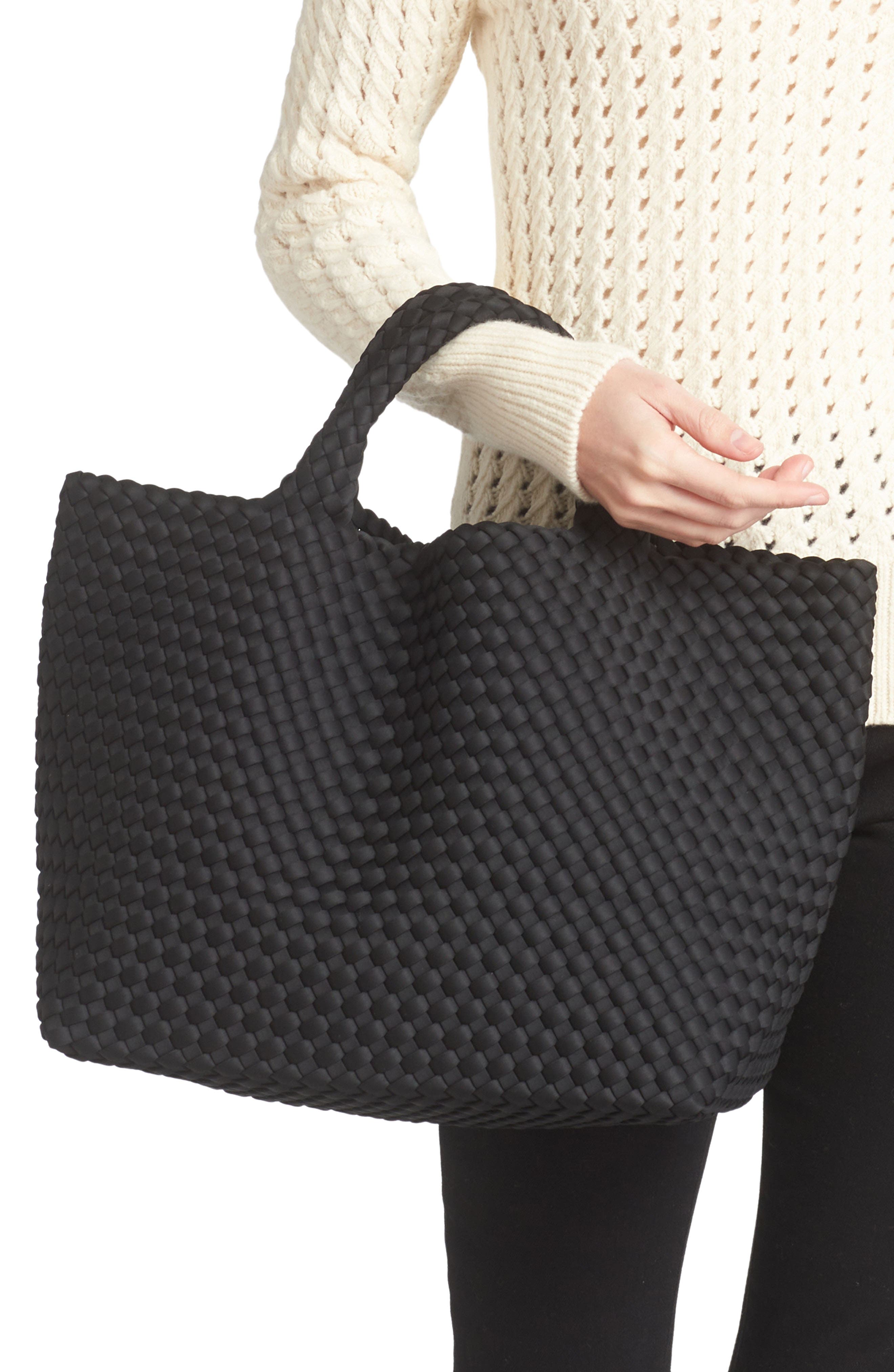 NAGHEDI St. Barths Medium Tote, Alternate, color, Onyx