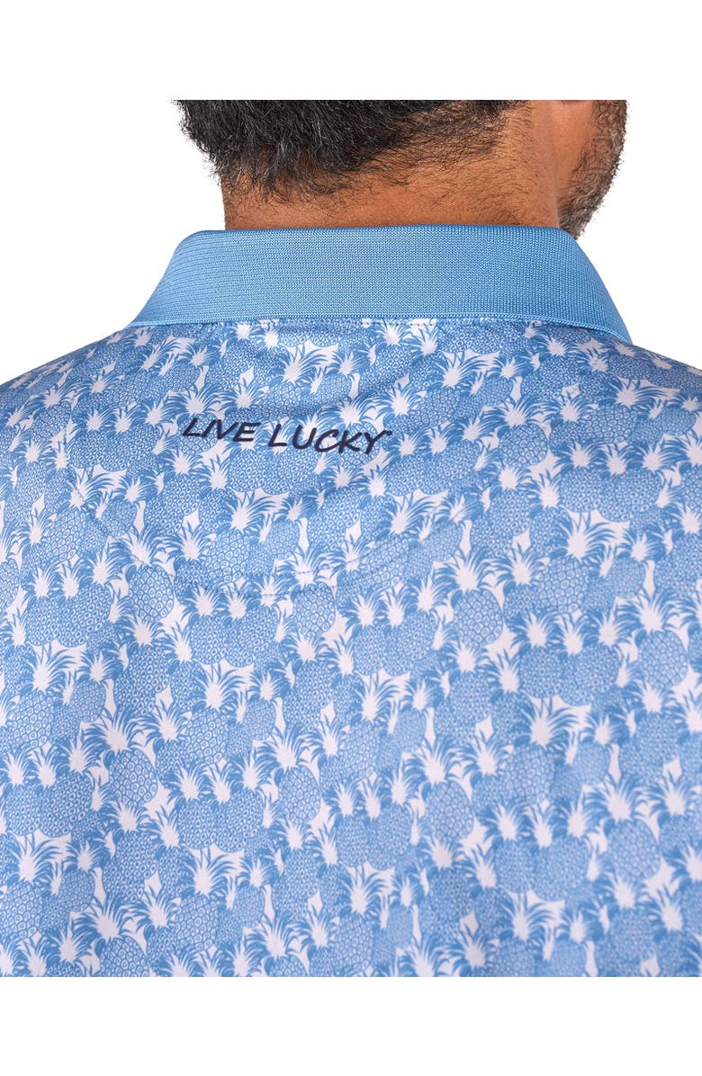 Black Clover Pineapple Crown Polo, Alternate, color, Moody Blue