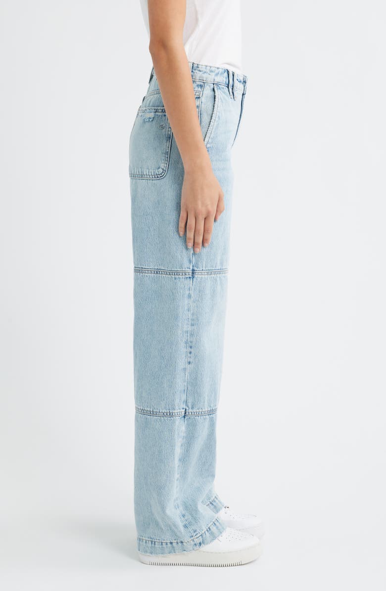 HIDDEN JEANS 33 Hour Seamed Dad Jeans, Alternate, color, Light Wash