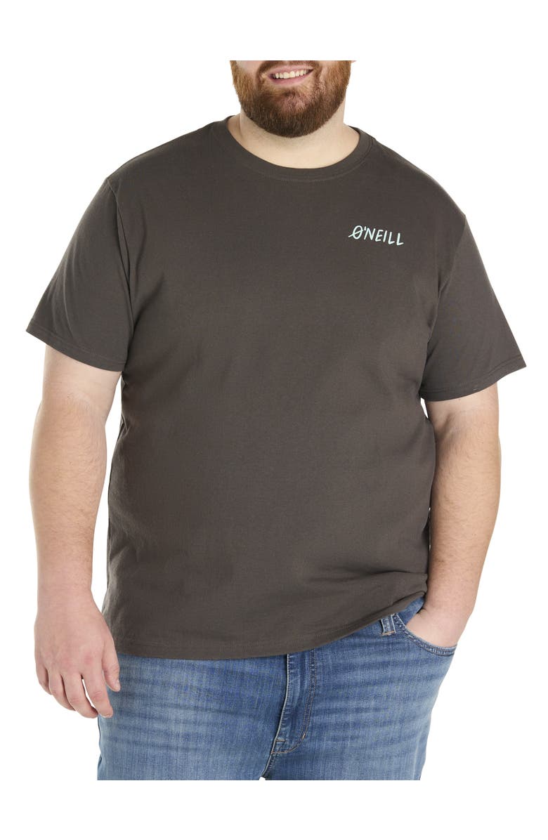O'Neill Big & Tall Shuffle Graphic Tee, Main, color, Graphite