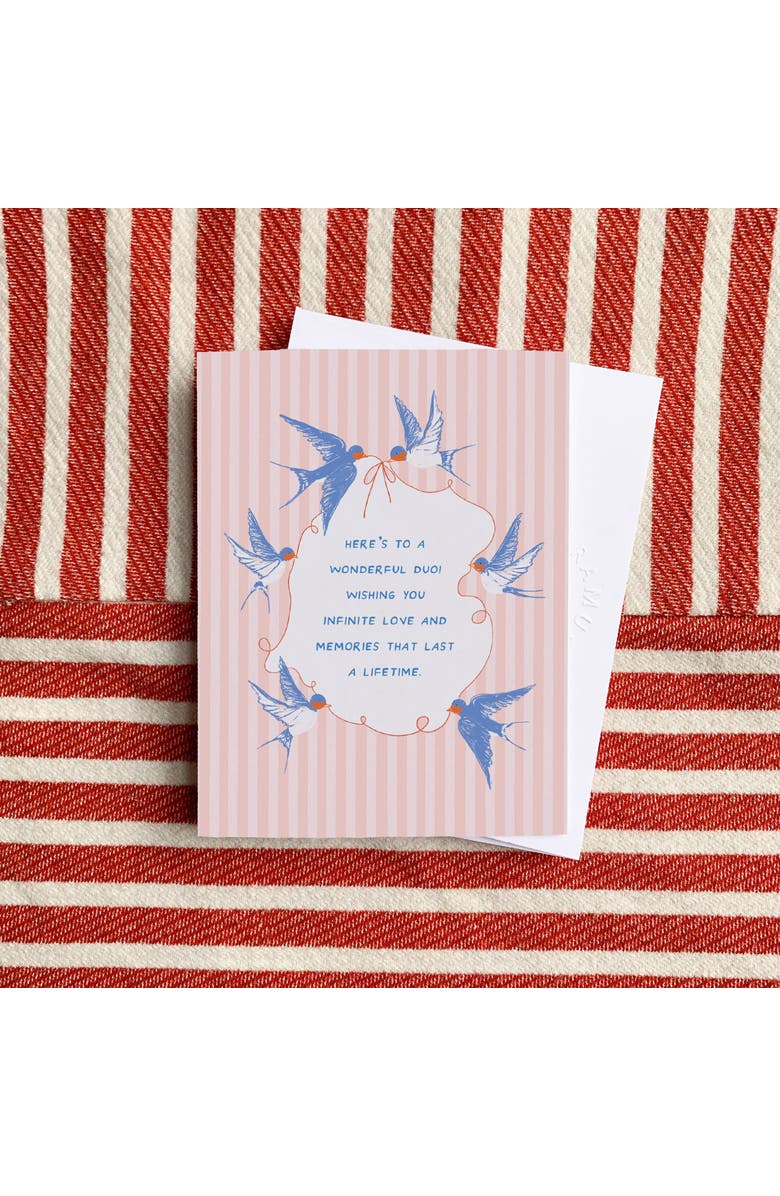 Ramus & Co Wedding Greeting Card Pack Sets (3 ct) Swallows wedding Wishes, Alternate, color, Multi-Pack