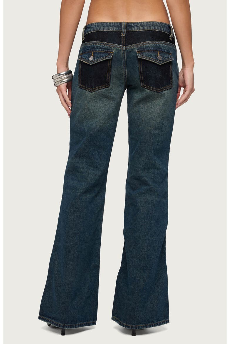Tatem Lacey Low Rise Flare Jeans, Alternate, color, BLUE-VINTAGE-WASHED