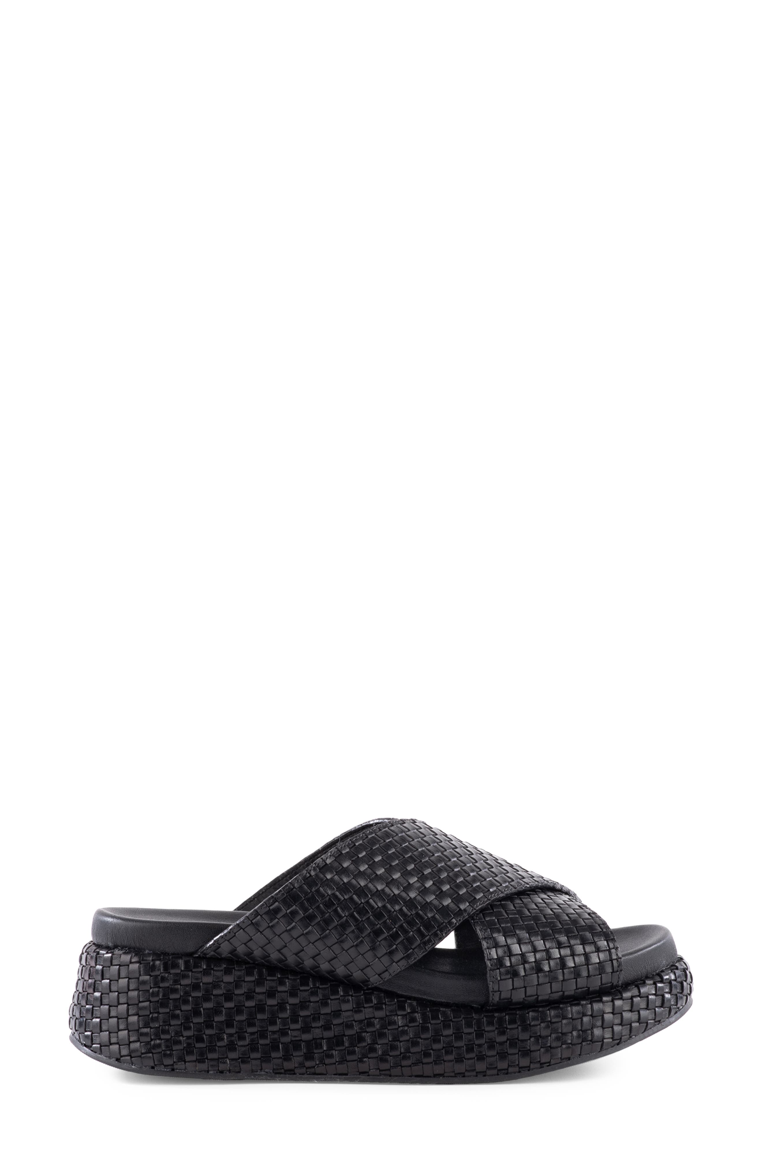 Seychelles Key West Platform Wedge Sandal, Alternate, color, Black