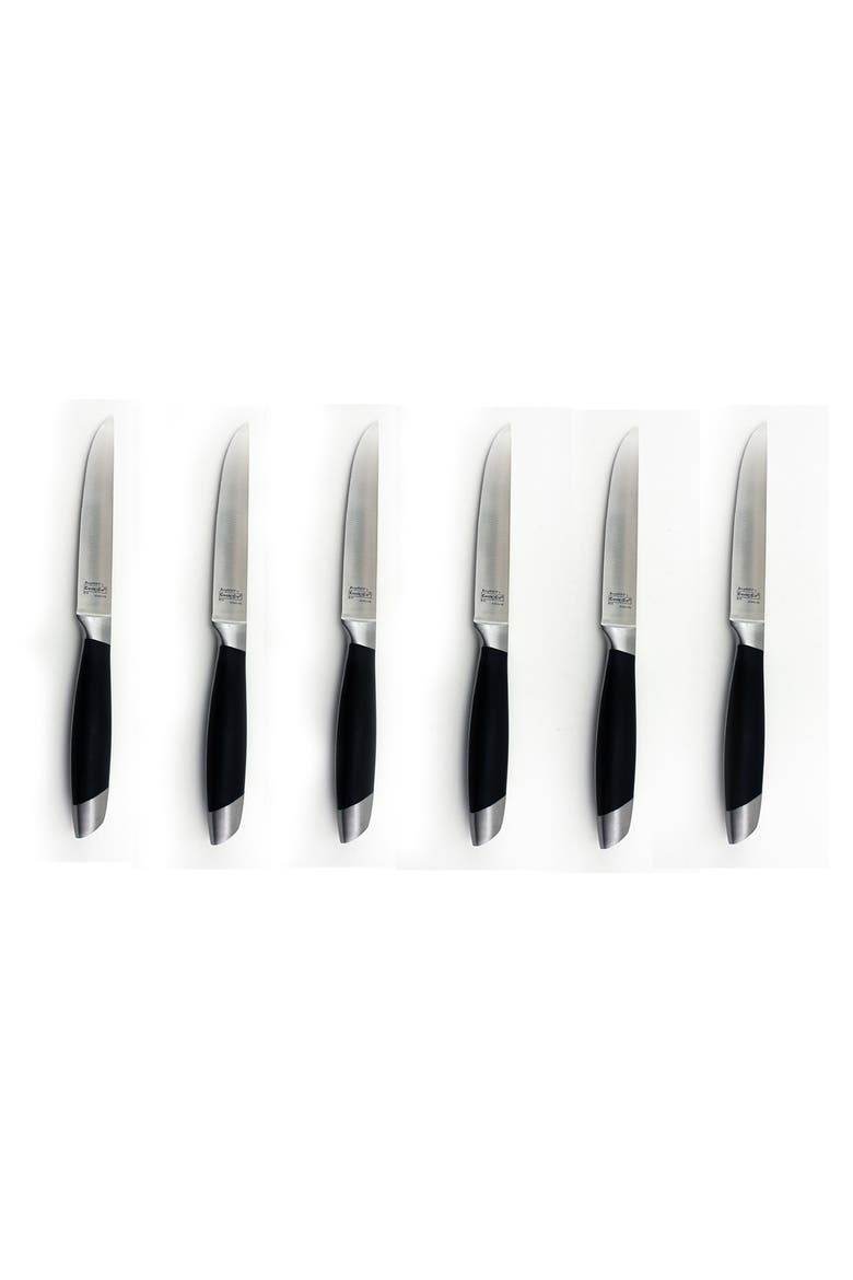 Geminis 6-Piece Steak Knife Set, Main, color, SILVER