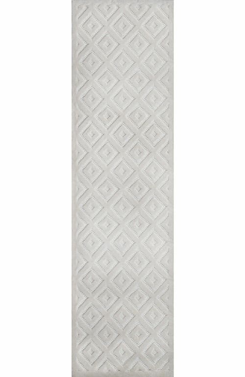 Jonathan Y Portmany Neutral Diamond Trellis Indoor/outdoor Area Rug In White
