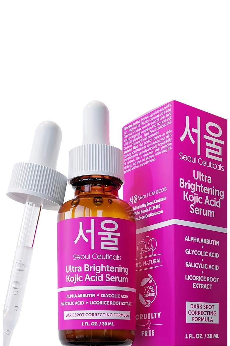 Korean Skincare Ultra Brightening Kojic Acid Serum, Main, color, Clear