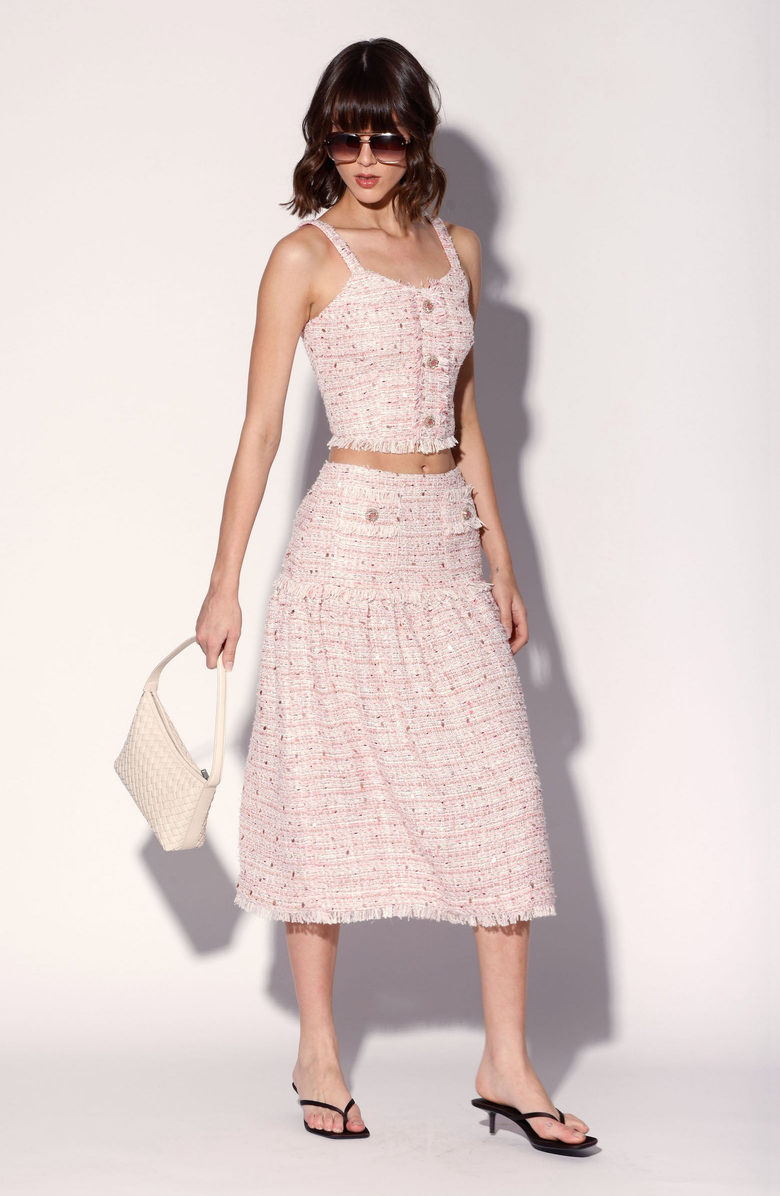 Walter Baker Aubrey Blossom Tweed Skirt, Alternate, color, 