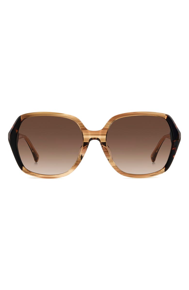 Kate Spade 57mm ellery butterfly sunglasses, Main, color, 