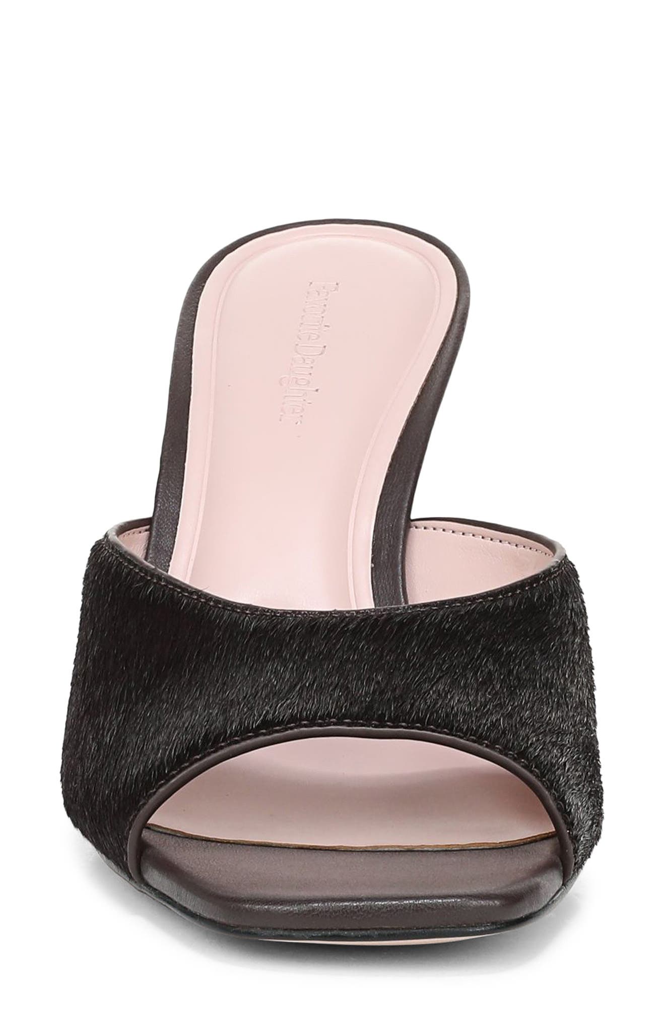 Favorite Daughter Katharine Too Genuine Calf Hair Sandal, Alternate, color, Dark Lipstick