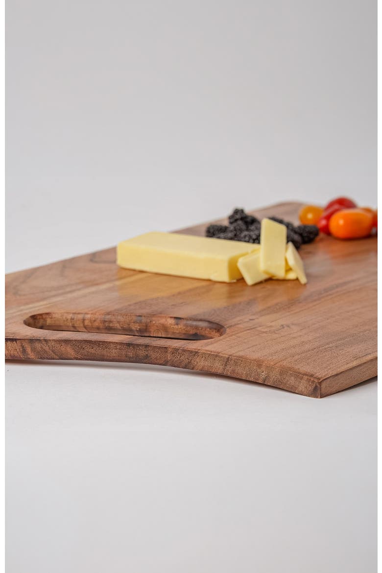 Acacia Rectangle Serving Board, Alternate, color, Brown