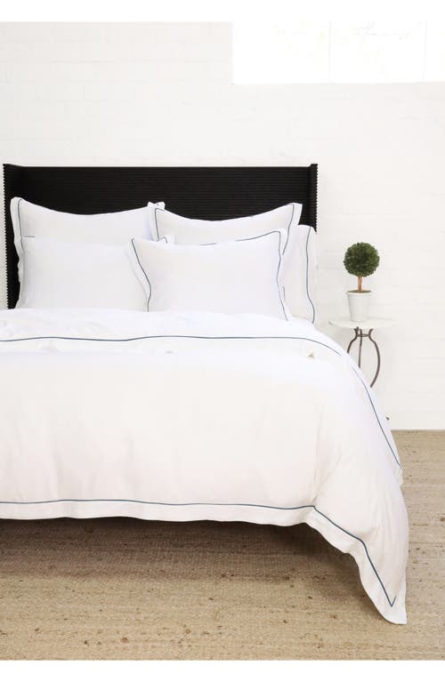 Pom Pom At Home Sheena Sateen Duvet Cover & Shams Set In Navy