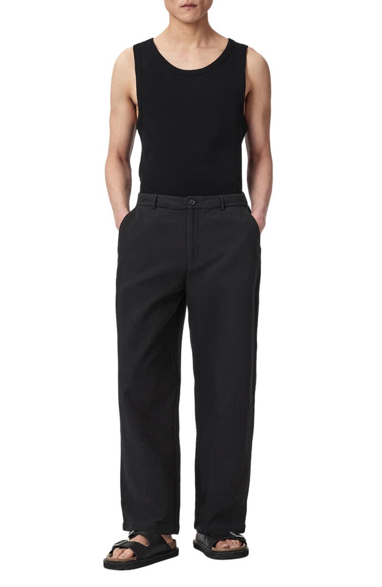AllSaints Taiko Wide Leg Pants, Alternate, color, Orca Black