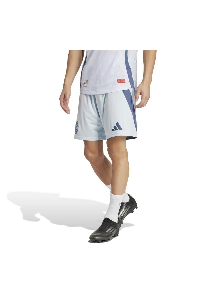 Men's adidas  Light Blue Chicago Fire Away 2025 Municipal Device Kit Authentic Shorts, Alternate, color, Light Blue