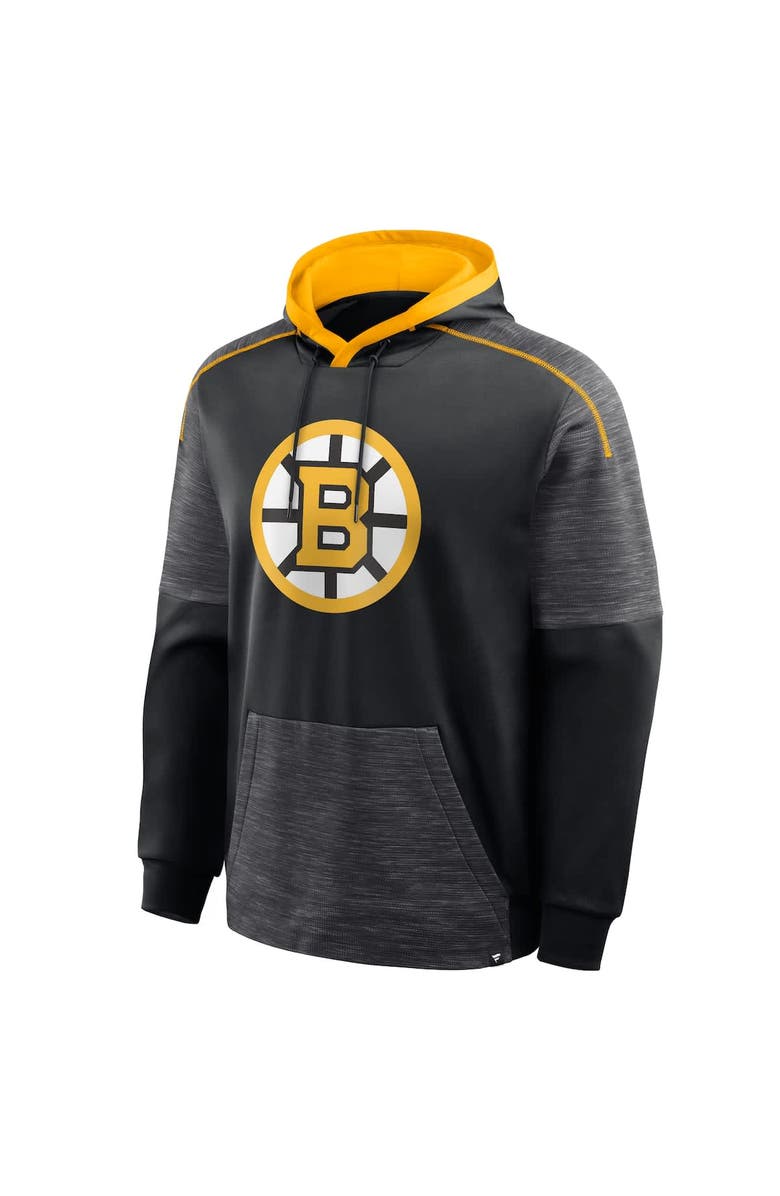 FANATICS Men's Fanatics Black Boston Bruins Goaltender Defender Pullover Hoodie, Alternate, color, Black